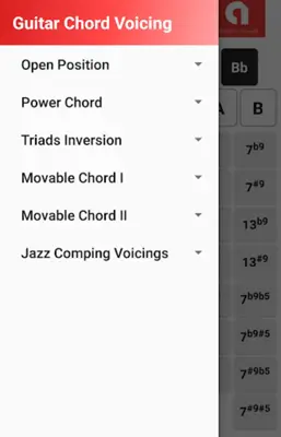 Guitar Chord Voicing android App screenshot 0